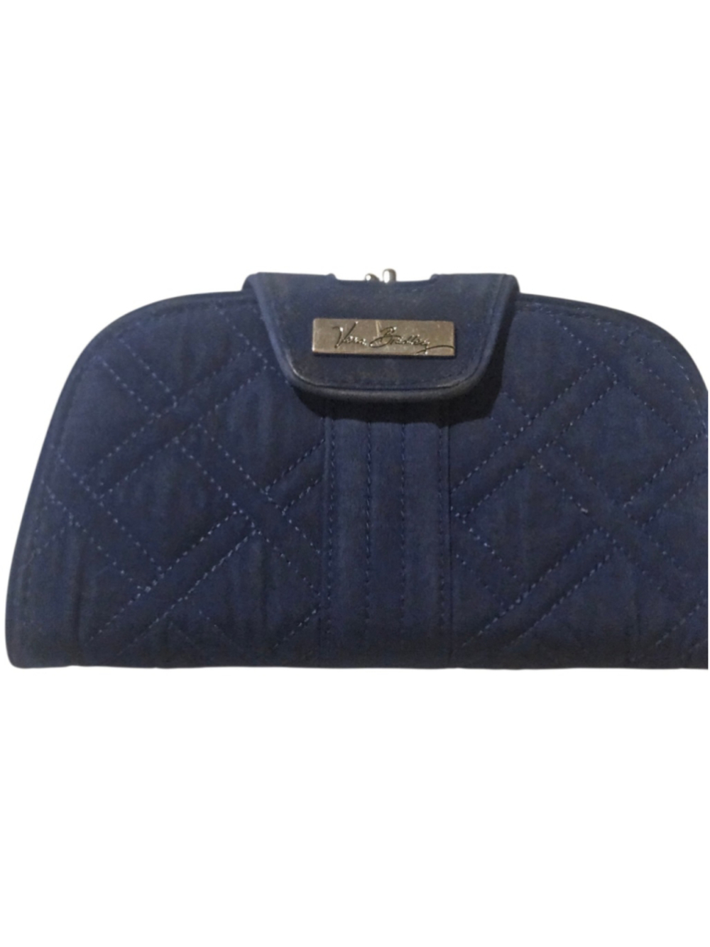 Vera Bradley Quilted Wallet One Size Blue and Beige